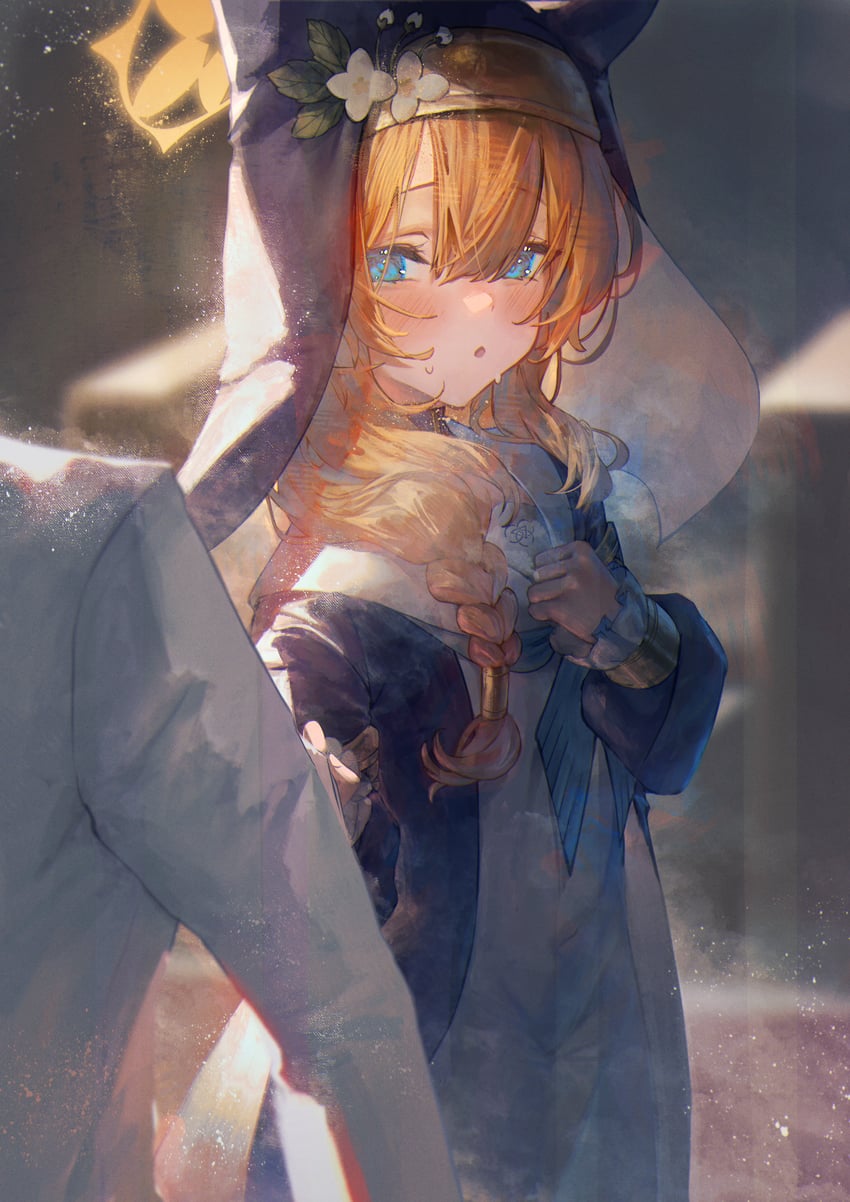 mari (blue archive) drawn by betabeet