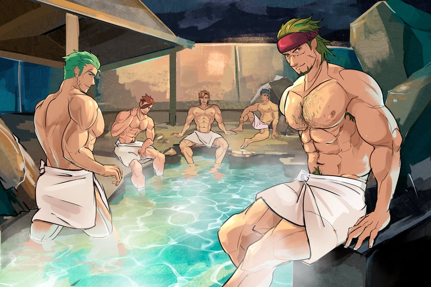 saber, dieck, gerik, jesse, and barst (fire emblem and 4 more) drawn by dumart_(dunbans)