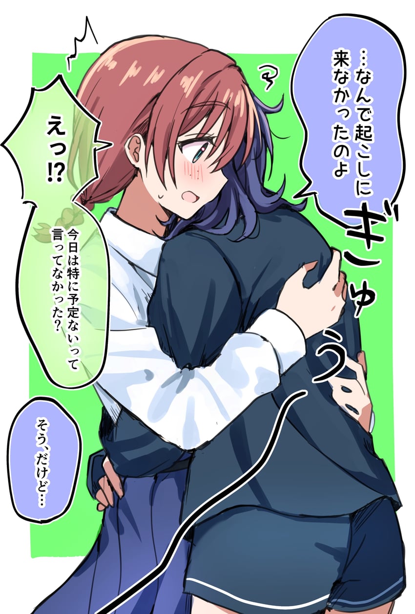 emma verde and asaka karin (love live! and 1 more) drawn by e_atkenedm