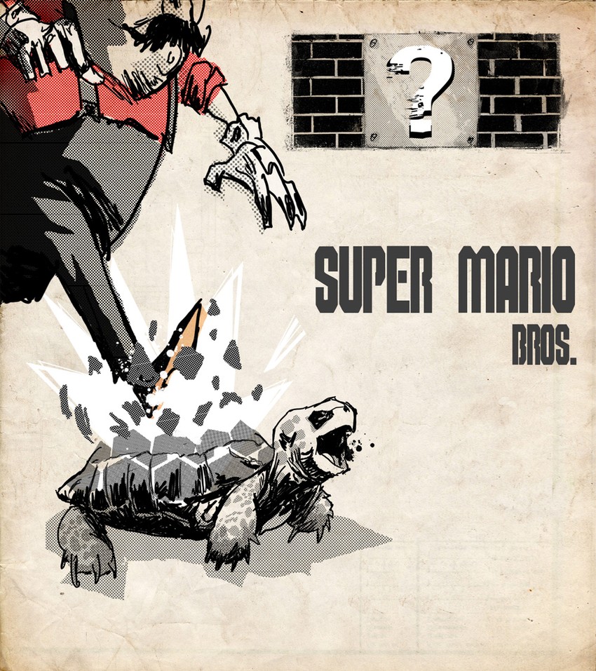 mario and koopa troopa (mario and 1 more) drawn by matthew_ethan