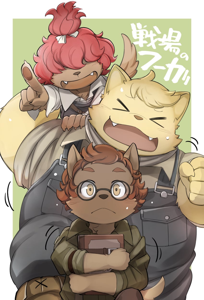 boron brioche, socks million, and wappa charlotte (little tail bronx and 1 more) drawn by kinoshita_jiroh