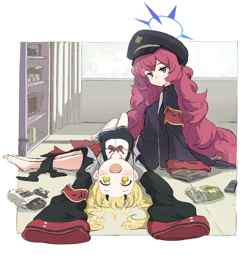 ibuki, iroha, and peroro (blue archive) drawn by pre_sktch