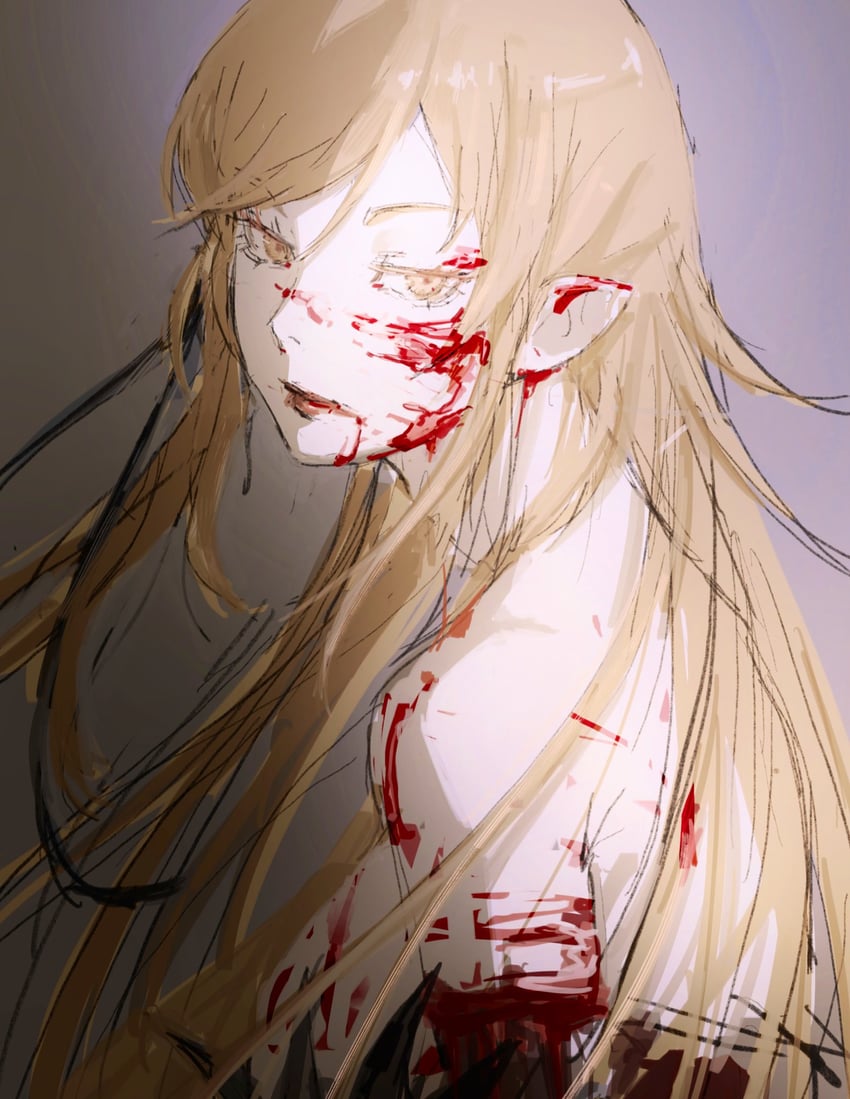 oshino shinobu and kiss-shot acerola-orion heart-under-blade (monogatari and 1 more) drawn by taki_(a313131333)