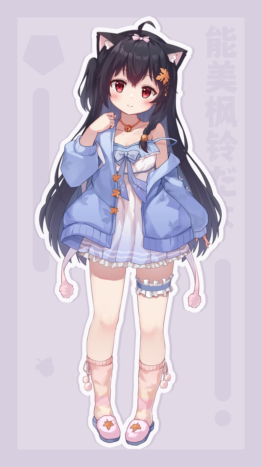 noumi fuurin (indie virtual youtuber) drawn by kizuna_sora