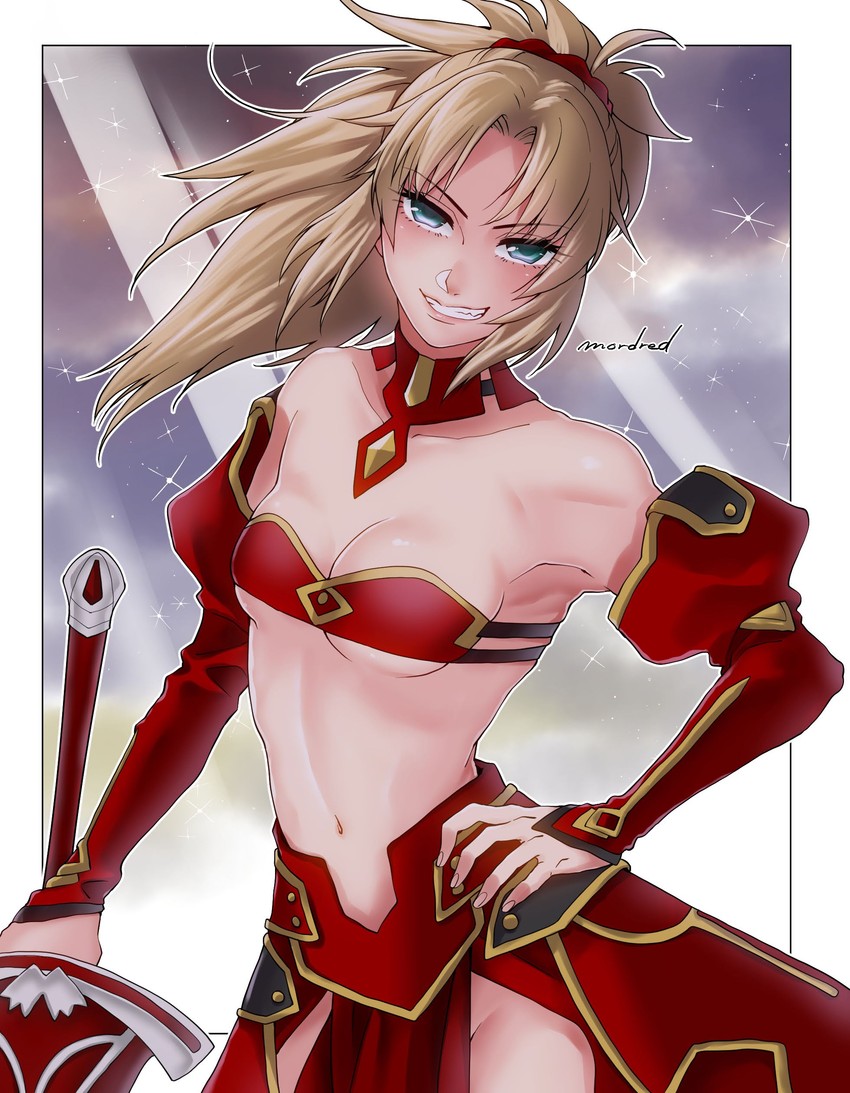 mordred (fate and 2 more) drawn by ajiko_(ajicox)