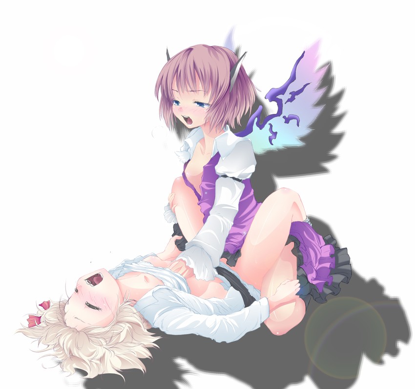 rumia and mystia lorelei (touhou) drawn by hyasumasa and kiriu