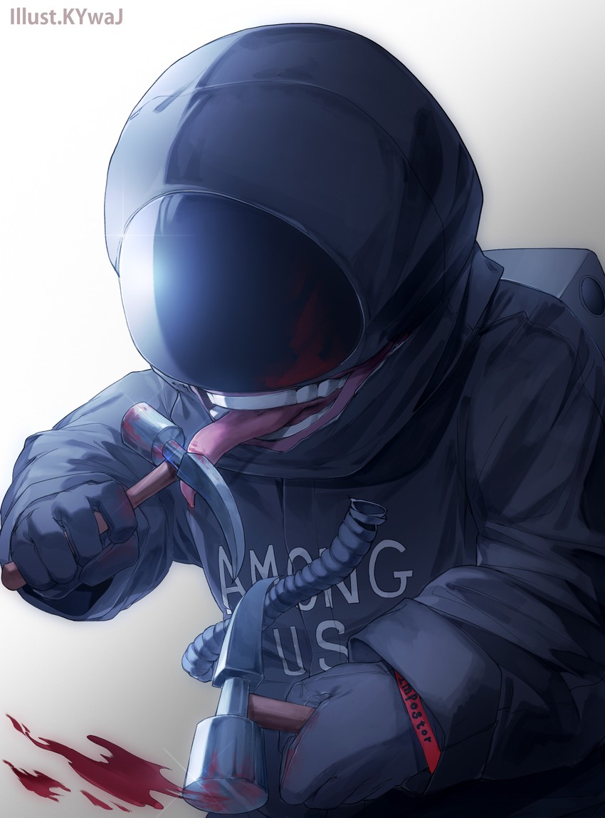 impostor and black (among us) drawn by toyan_8210