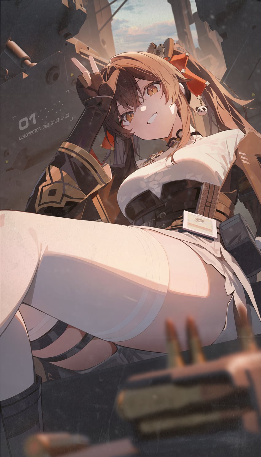 type 97 and jiangyu (girls' frontline and 1 more) drawn by blueland