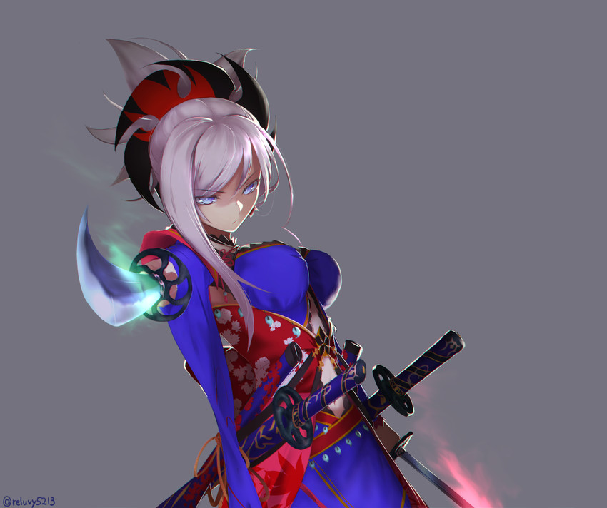 miyamoto musashi (fate and 1 more) drawn by reluvy