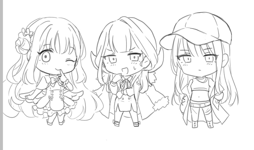 mika, aru, and saori (blue archive) drawn by fu7