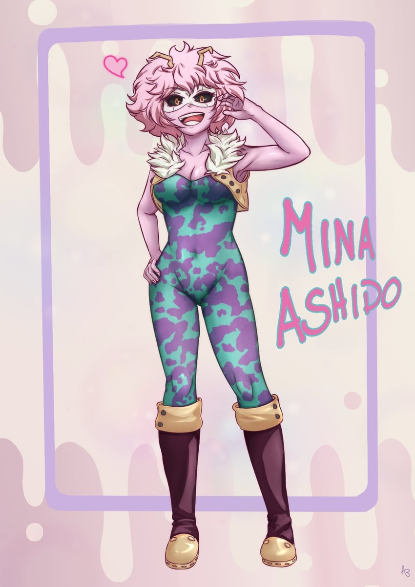 ashido mina (boku no hero academia) drawn by silasa_(silasa00)