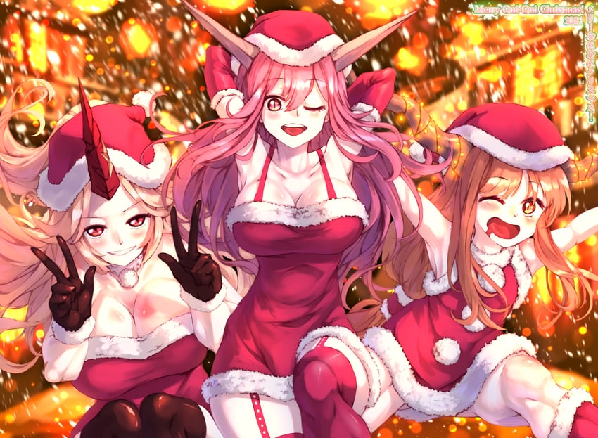 ibuki suika, hoshiguma yuugi, ibaraki kasen, and ibaraki douji (touhou) drawn by sunnysideup