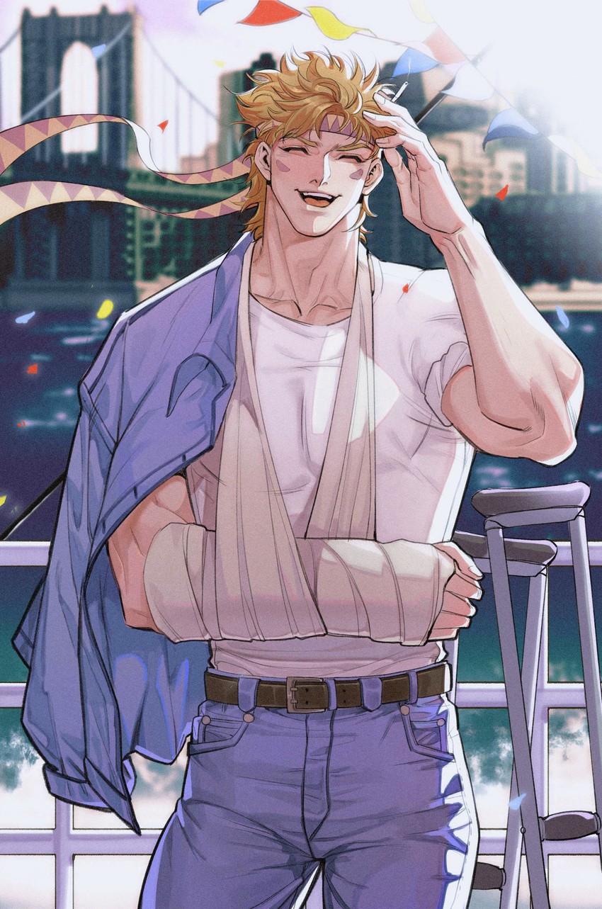 caesar anthonio zeppeli (jojo no kimyou na bouken and 1 more) drawn by spadelake