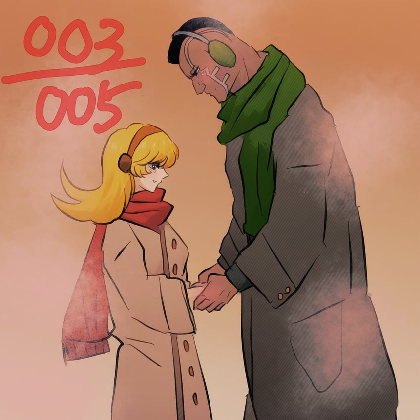 francoise arnoul and geronimo jr (cyborg 009) drawn by sariokisu