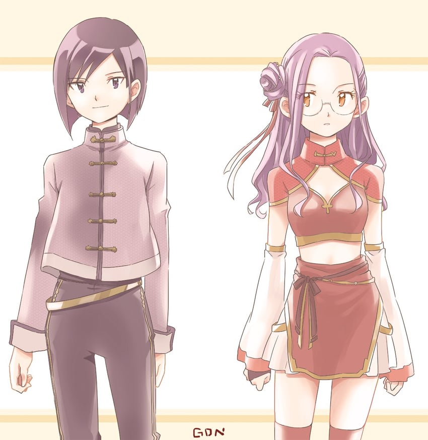 inoue miyako and ichijouji ken (digimon and 1 more) drawn by gdn0522