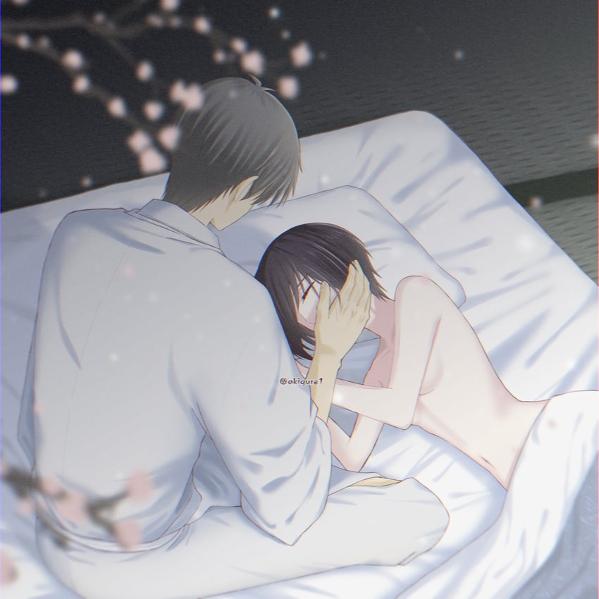 sohma akito and sohma shigure (fruits basket) drawn by akigure1