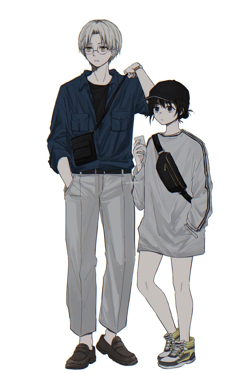 higashi azuma and otta ely (choujin x) drawn by rokuen_skd