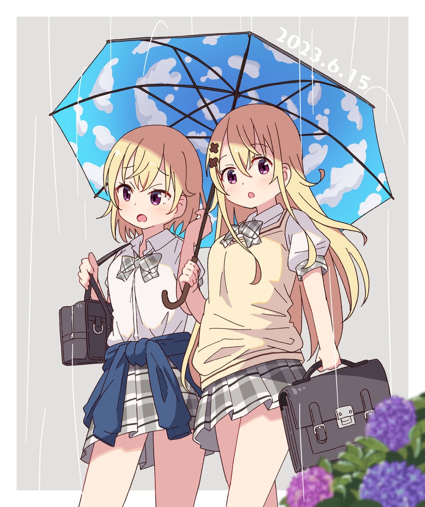 jinja eru and jinja natsume (gochuumon wa usagi desu ka?) drawn by mohei