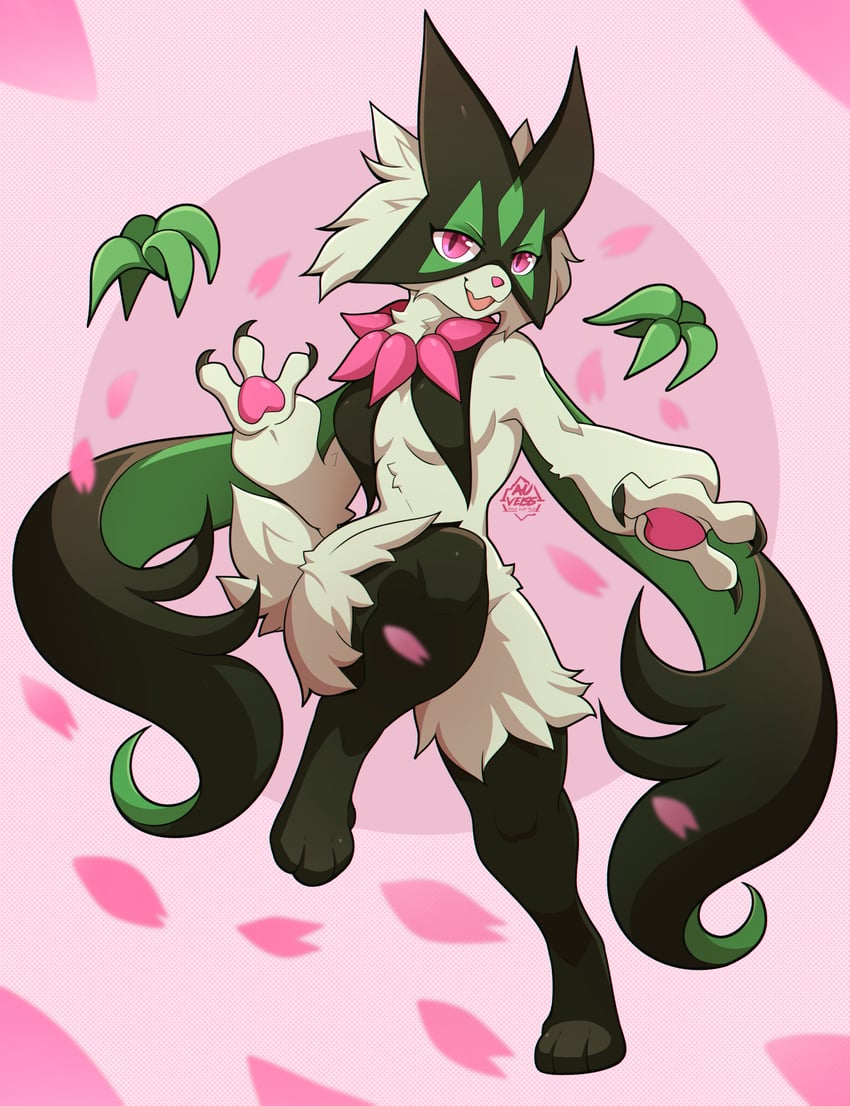 meowscarada (pokemon) drawn by auveiss