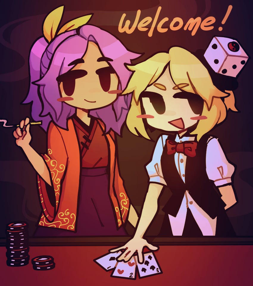 komakusa sannyo and xeno a (touhou and 1 more) drawn by cruormor