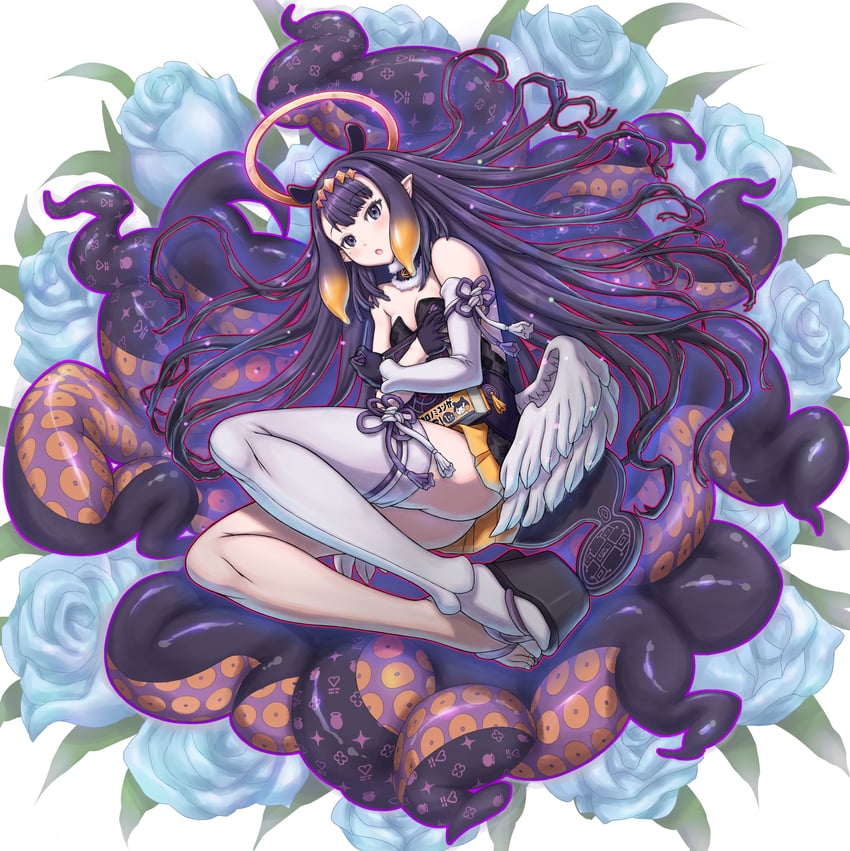 ninomae ina'nis and ao-chan (hololive and 1 more) drawn by teku_(2nd_escape)