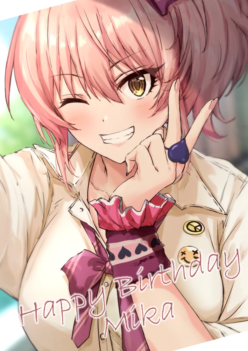 jougasaki mika (idolmaster and 2 more) drawn by jk_ssma