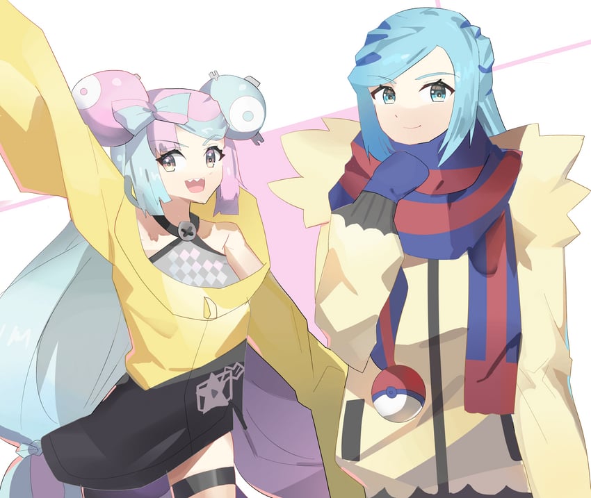iono and grusha (pokemon and 1 more) drawn by kanonblog776