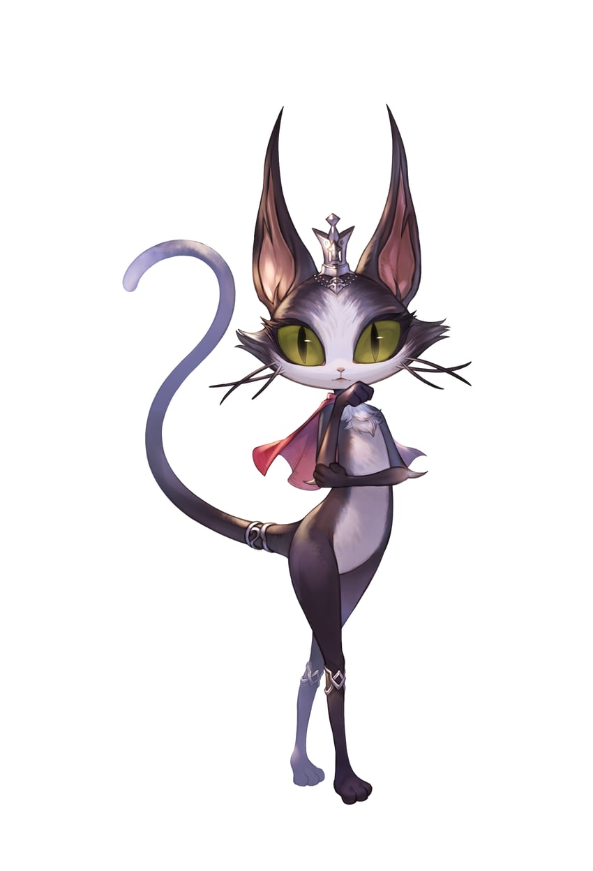 cait sith (final fantasy and 2 more) drawn by minaba_hideo