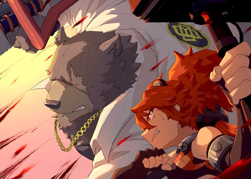 koleda belobog and ben bigger (zenless zone zero) drawn by sunao_(sunao_ekakiyou)