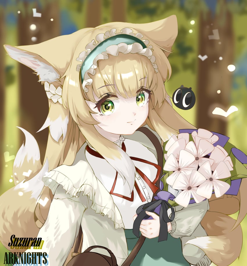 suzuran and heixiu (arknights and 1 more) drawn by adelaide_(user_teuz4733)