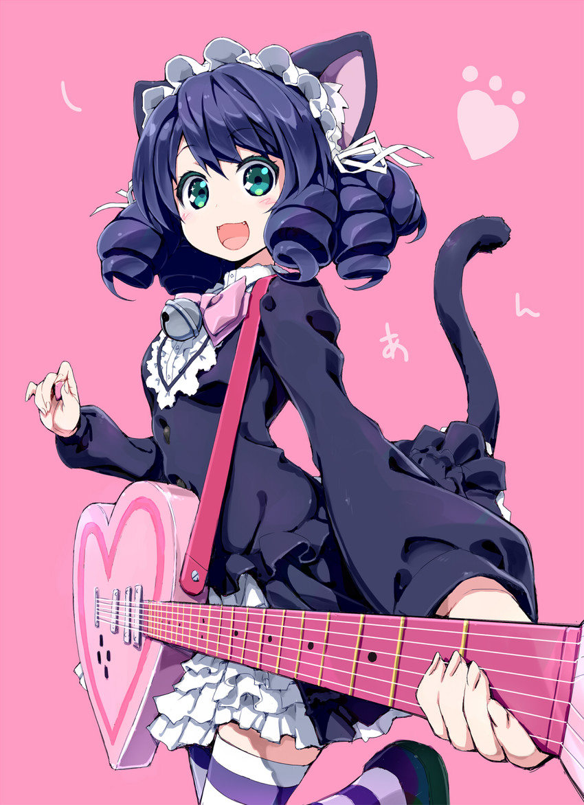 cyan and strawberry heart (show by rock!!) drawn by akata_itsuki