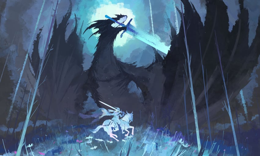 tarnished, torrent, and glintstone dragon adula (elden ring) drawn by iranon_(new_iranon)