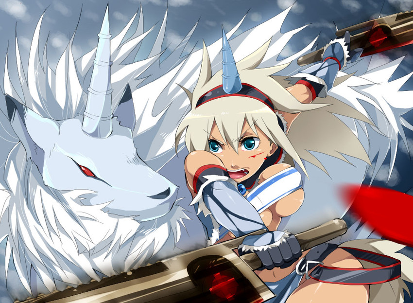 monster hunter and kirin (monster hunter) drawn by hattori_masaki