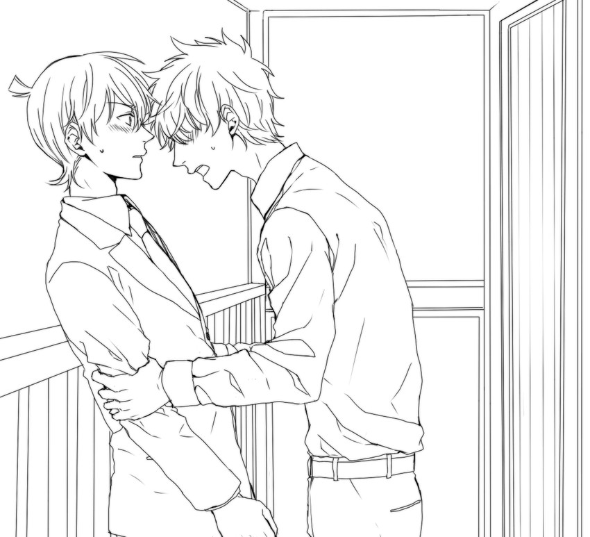 kudou shin'ichi and kuroba kaito (meitantei conan and 1 more) drawn by ro_k_ko_tsu