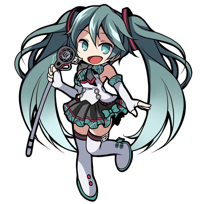 hatsune miku and magical mirai miku (vocaloid and 1 more) drawn by tsukishiro_saika