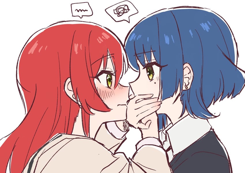 kita ikuyo and yamada ryo (bocchi the rock!) drawn by uimaru918