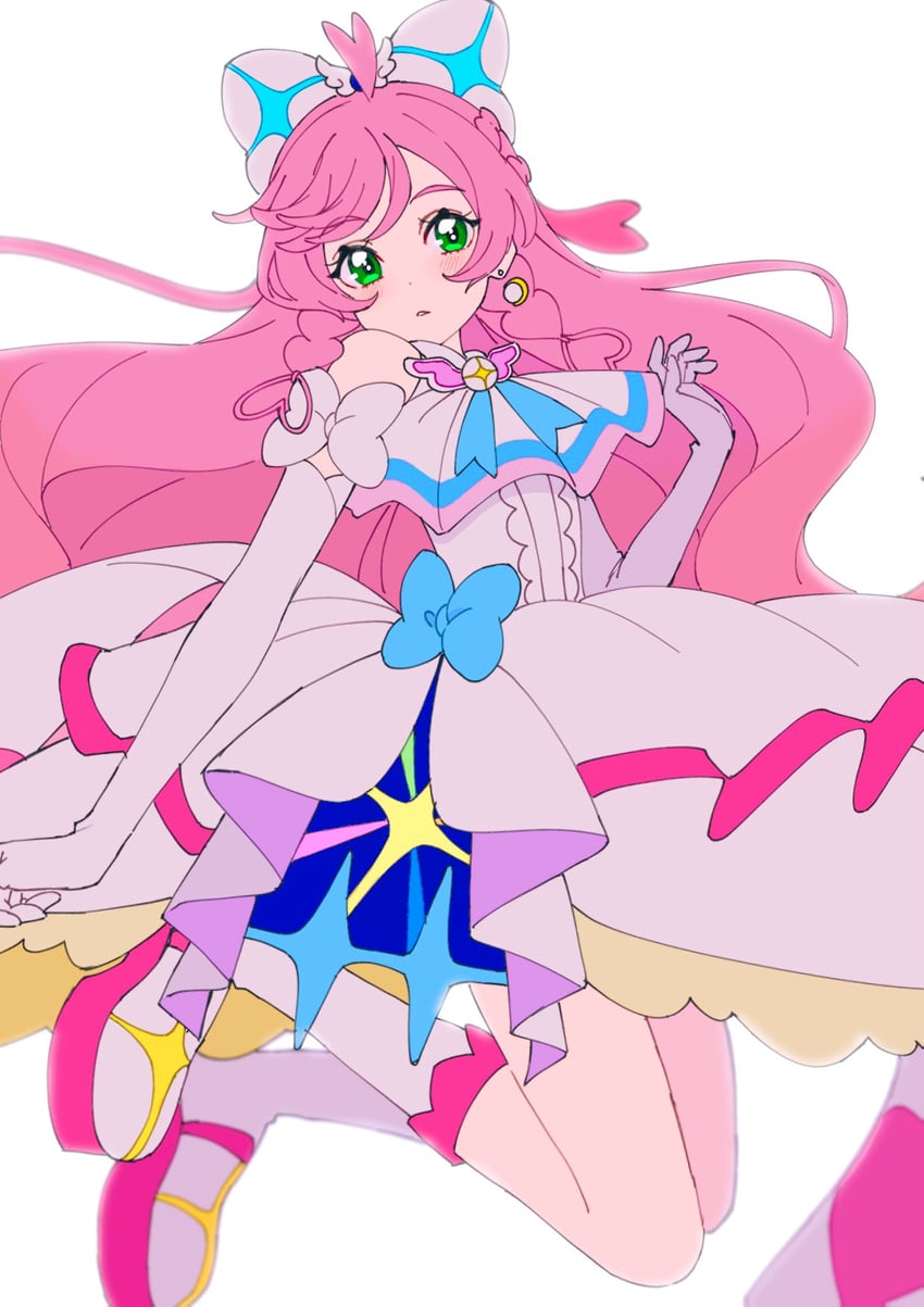 nijigaoka mashiro and cure prism (precure and 1 more) drawn by shirako_love