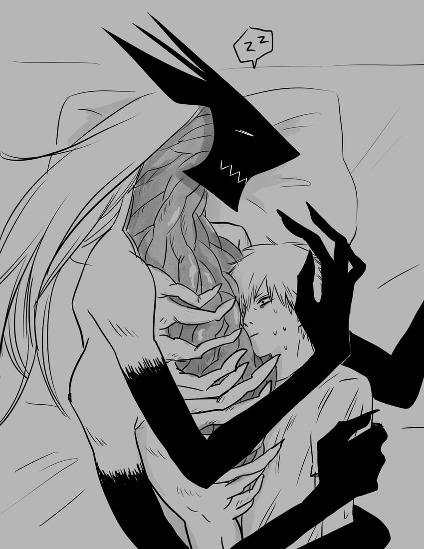 denji and blood devil (chainsaw man) drawn by heureoreo