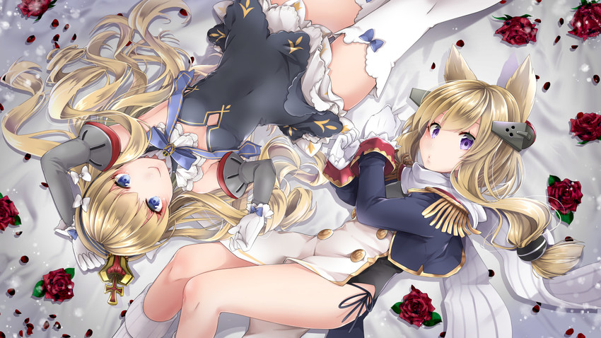 queen elizabeth and warspite (azur lane) drawn by akatsuki_hijiri
