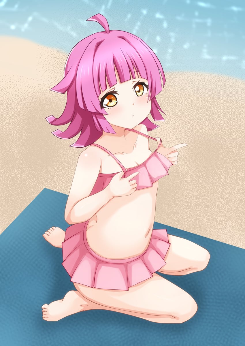 tennoji rina (love live! and 1 more) drawn by kinnikku