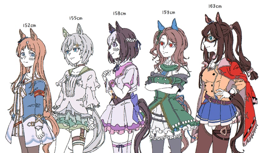 special week, king halo, seiun sky, grass wonder, and el condor pasa (umamusume) drawn by oo_sungnim