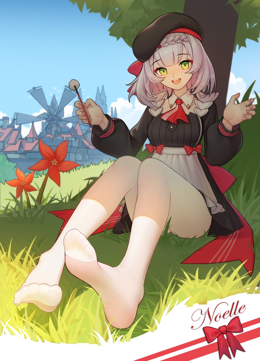 noelle (genshin impact and 1 more) drawn by jiachong_jun_z