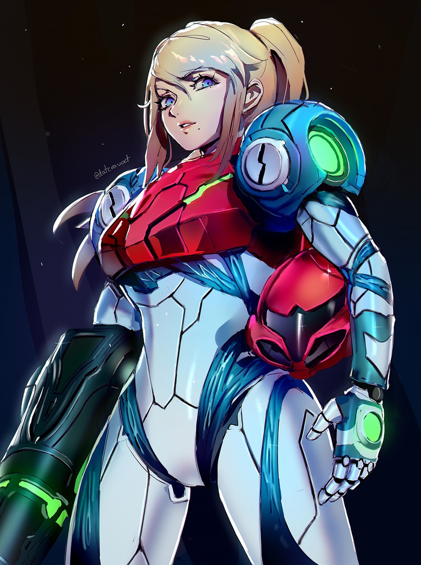 samus aran (metroid and 1 more) drawn by datcravat