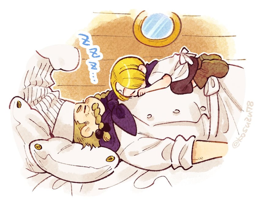 sanji and red-leg zeff (one piece) drawn by mitsubachi_koucha