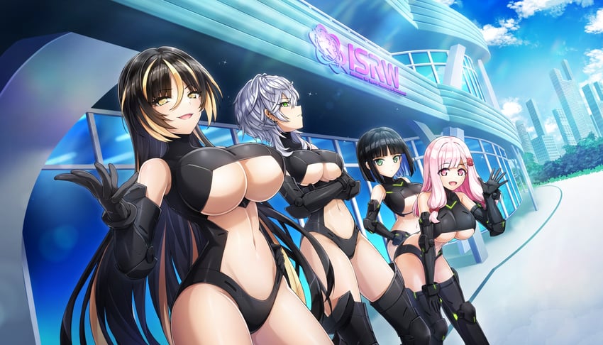 eines, nacht, amadea wolfa, and sarah anthony (dolphin wave) drawn by ootomo_takuji