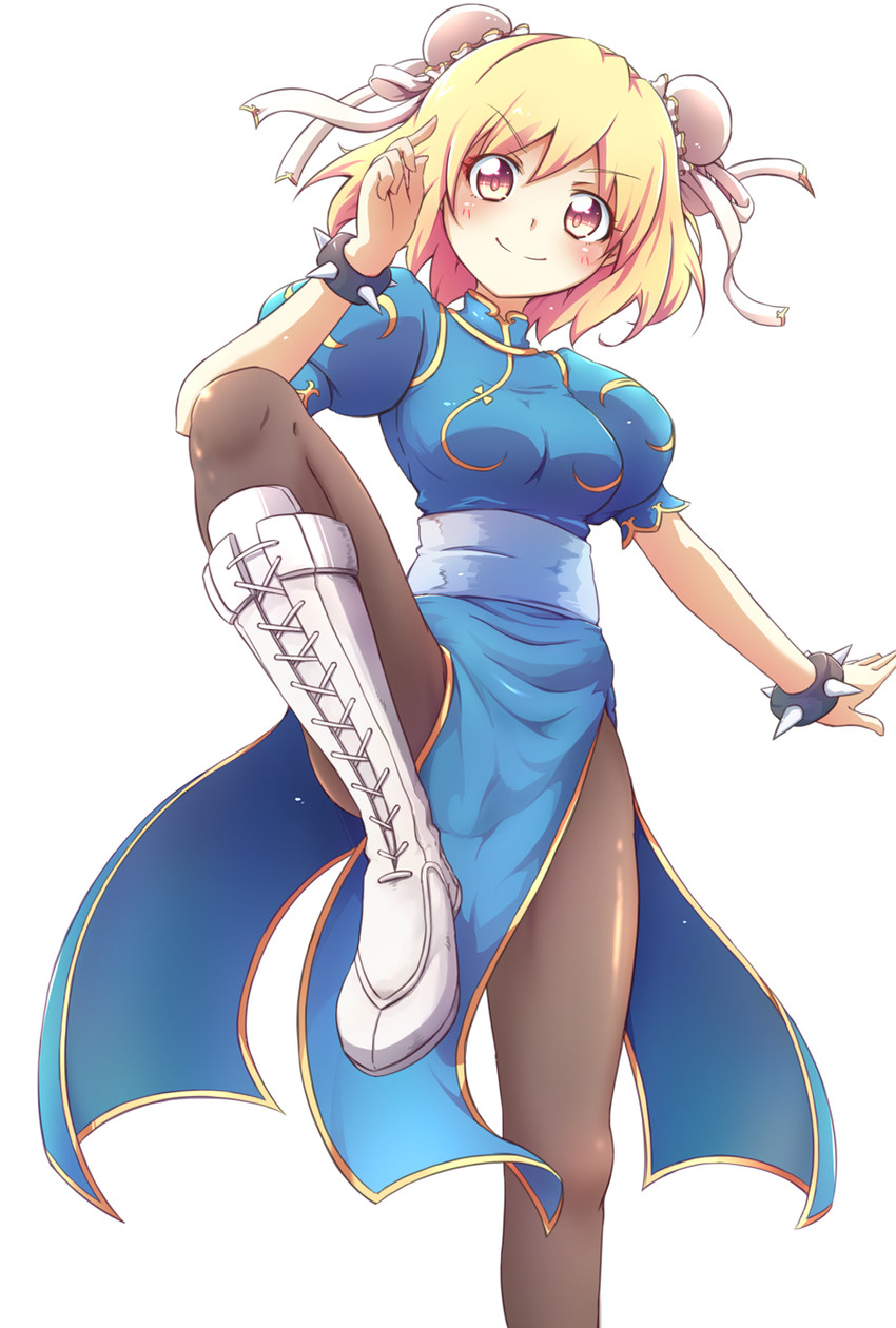 chun-li and djeeta (granblue fantasy and 1 more) drawn by kirimochi