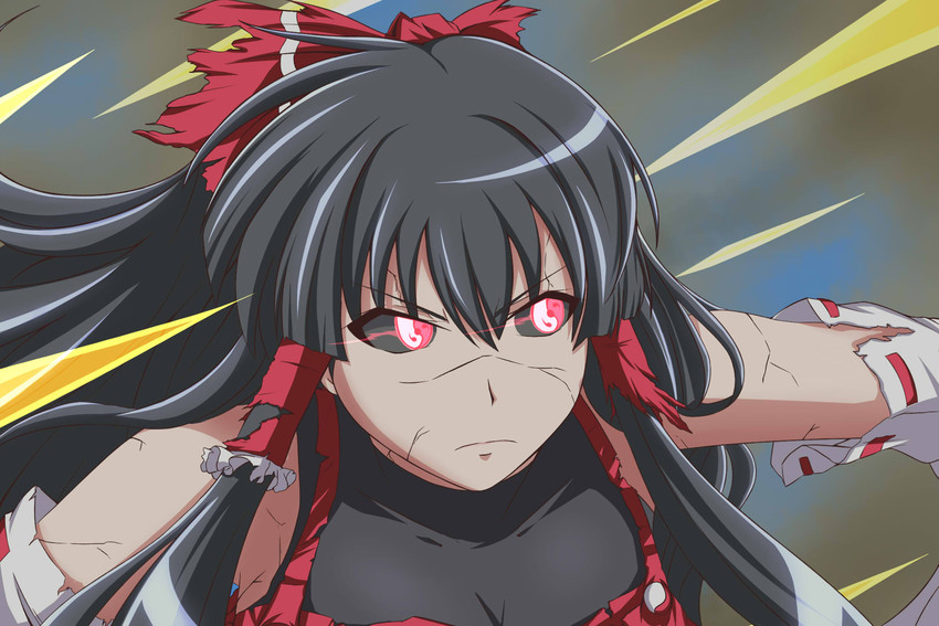 sendai hakurei no miko and uchiha madara (original and 4 more) drawn by kyoukyan