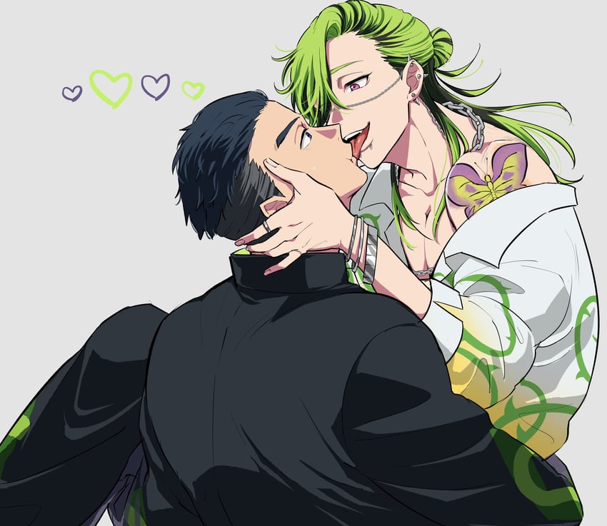 outa tahide and jin marito (bucchigiri?!) drawn by lbar_f