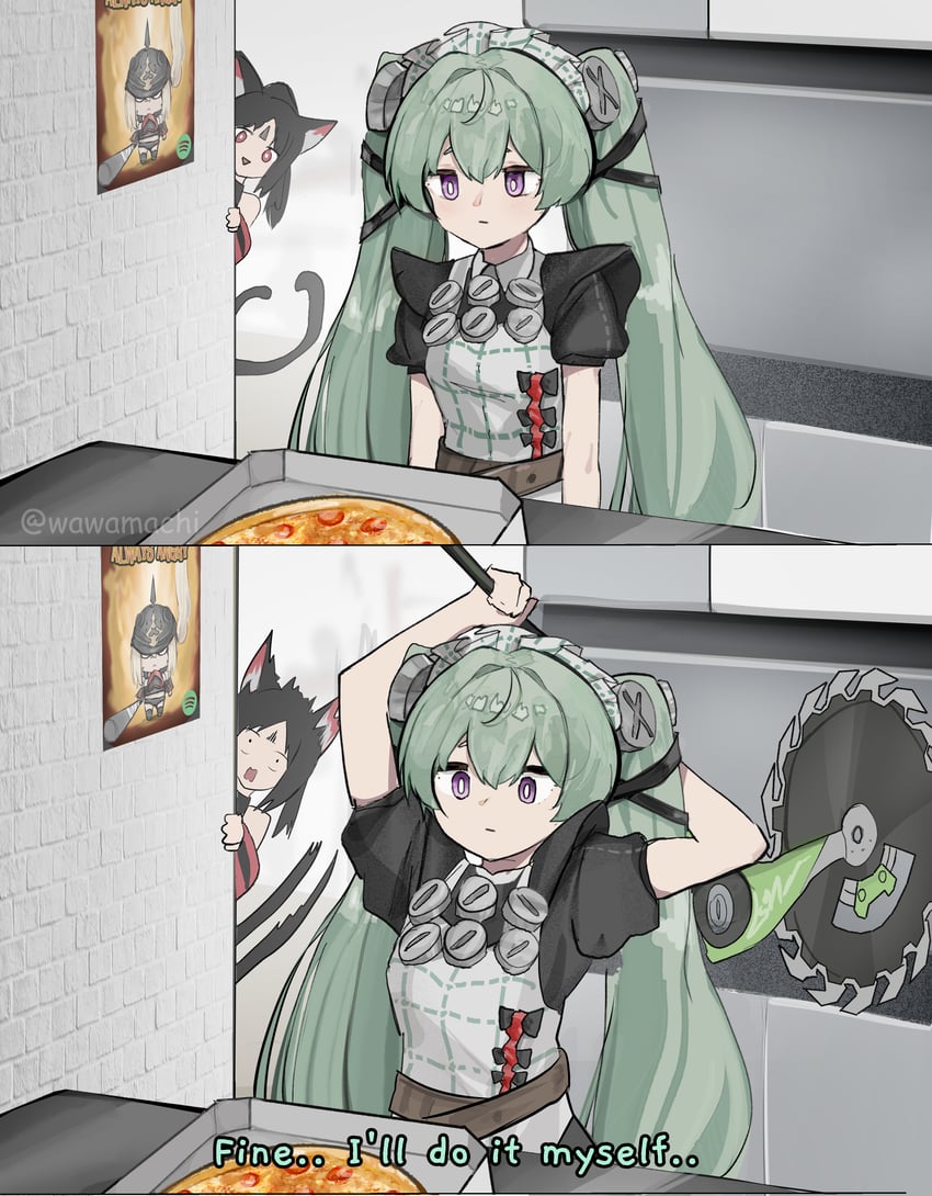 luciana de montefio, corin wickes, and nekomiya mana (zenless zone zero) drawn by wawamachi