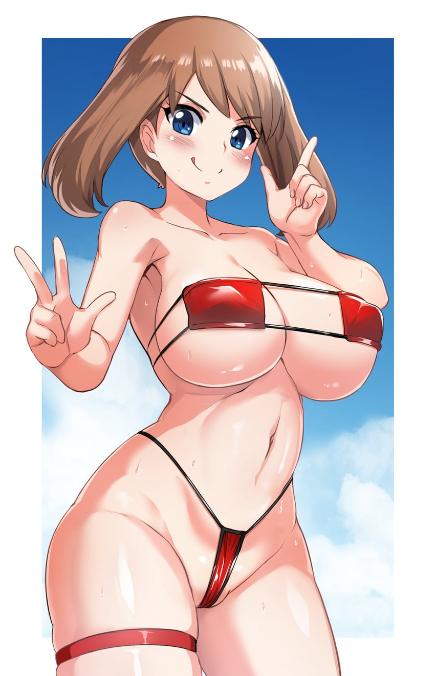 may (pokemon and 1 more) drawn by maki_ikazuya